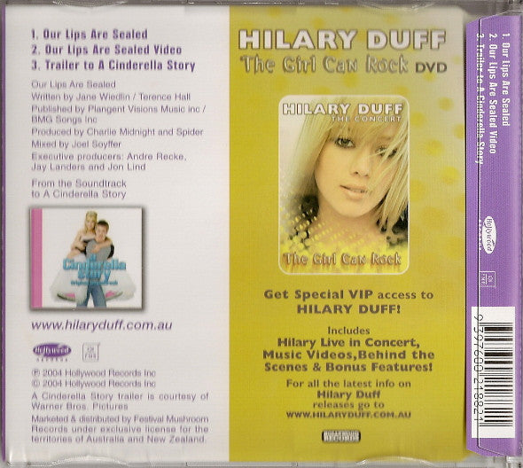 Hilary Duff & Haylie Duff : Our Lips Are Sealed (CD, Single, Enh)