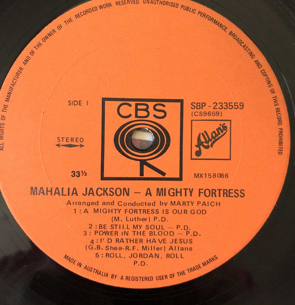 Mahalia Jackson : A Mighty Fortress (LP, Album)