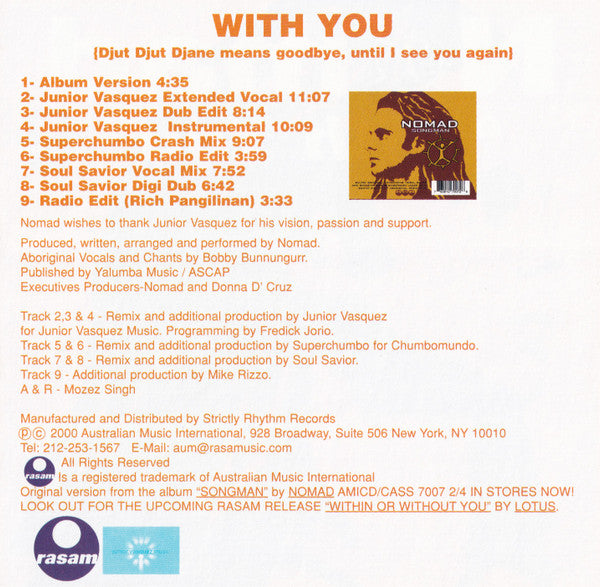Nomad (3) : With You (CD, Maxi)