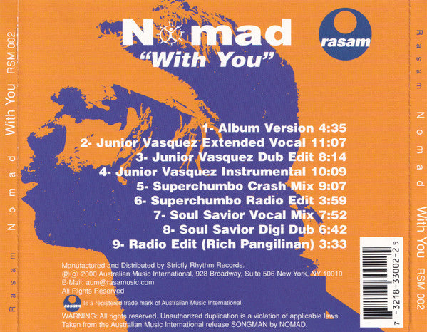 Nomad (3) : With You (CD, Maxi)