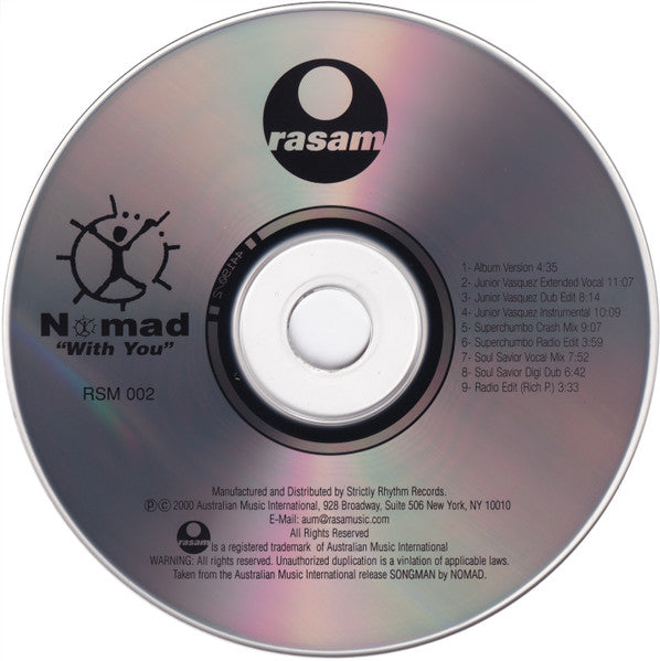 Nomad (3) : With You (CD, Maxi)