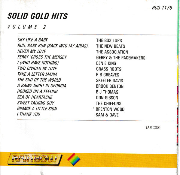 Various : Solid Gold Hits Volume 2 (CD, Comp)