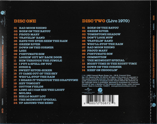 Creedence Clearwater Revival : Best Of (2xCD, Comp, RE)
