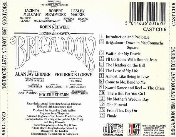 Various : Brigadoon 1988 London Cast Recording (CD, Album)