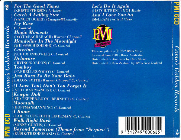 Perry Como : Como's Golden Records (For The Good Times) (CD, Comp)