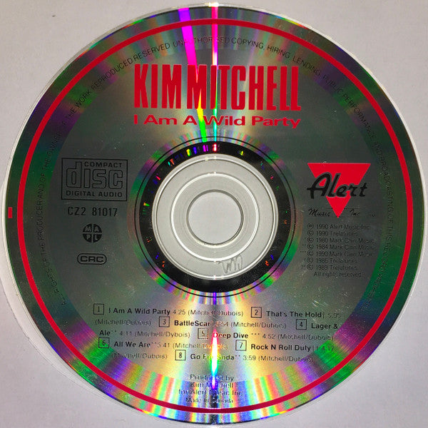 Kim Mitchell : I Am A Wild Party (Live) (CD, Album, Club)