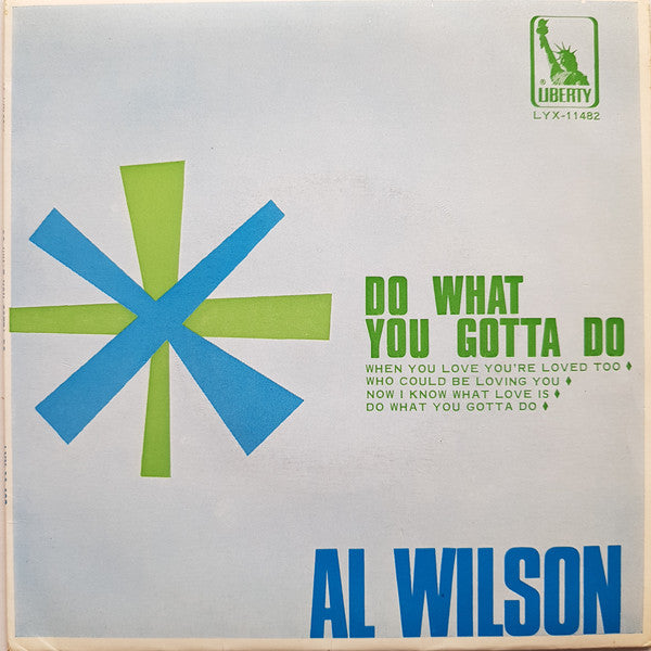 Al Wilson : Do What You Gotta Do (7", EP, Mono)