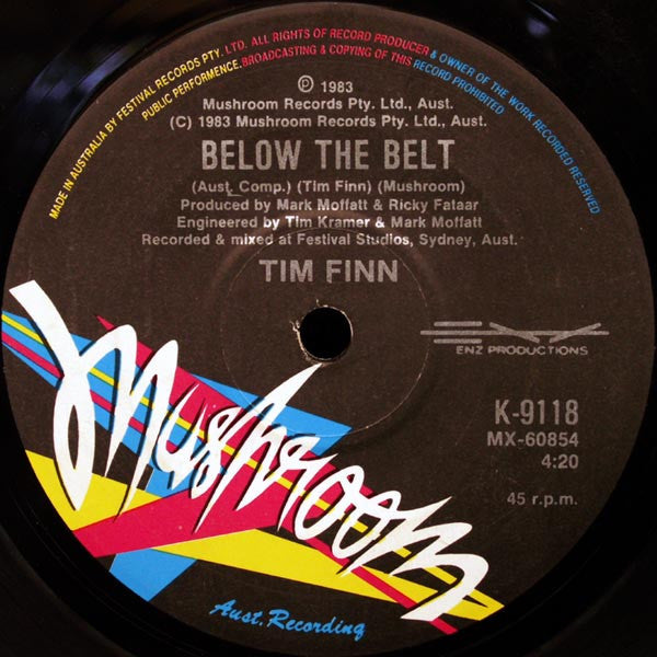 Tim Finn : Fraction Too Much Friction (7", Single)