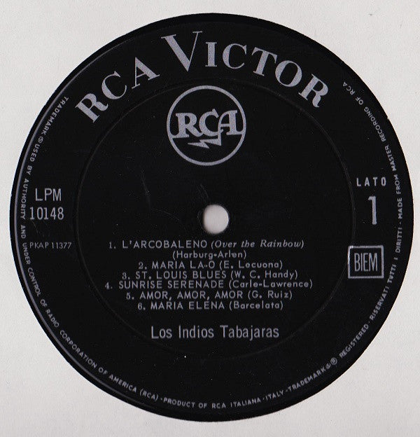 Los Indios Tabajaras : Maria Elena (LP, Album, Mono)
