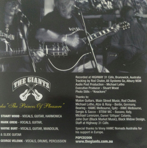 The Giants (11) : Live And Acoustic (CD, Album)