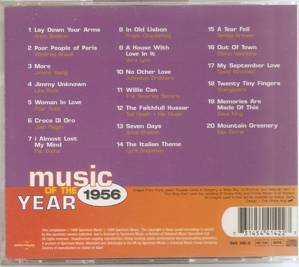 Various : Music Of The Year - 1956 (CD, Comp)