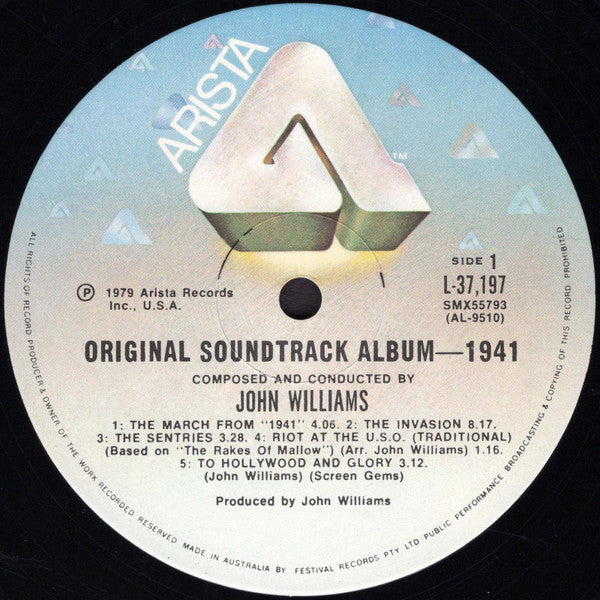 John Williams (4) : 1941 (Original Motion Picture Soundtrack) (LP, Album, Gat)