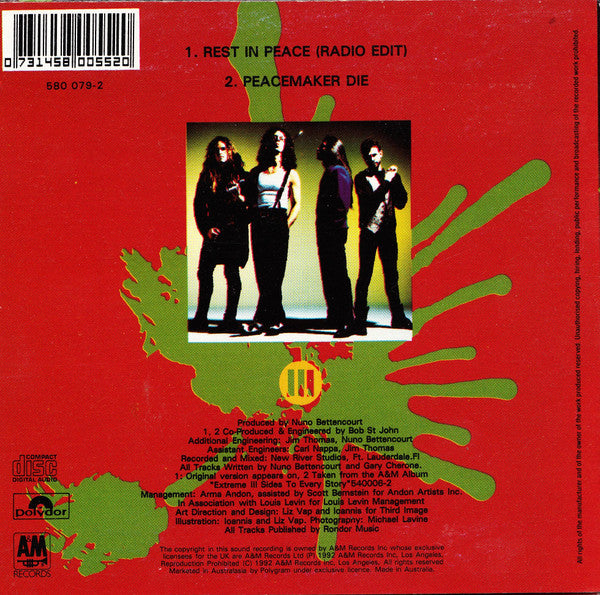 Extreme (2) : Rest In Peace (CD, Single)