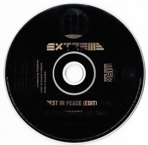 Extreme (2) : Rest In Peace (CD, Single)
