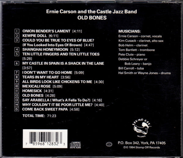 Ernie Carson And The Castle Jazz Band : Old Bones (CD, Album)