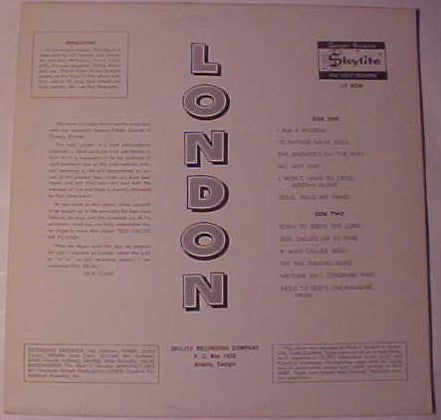 London Parris : God Called Me To Sing (LP, Album, Mono)