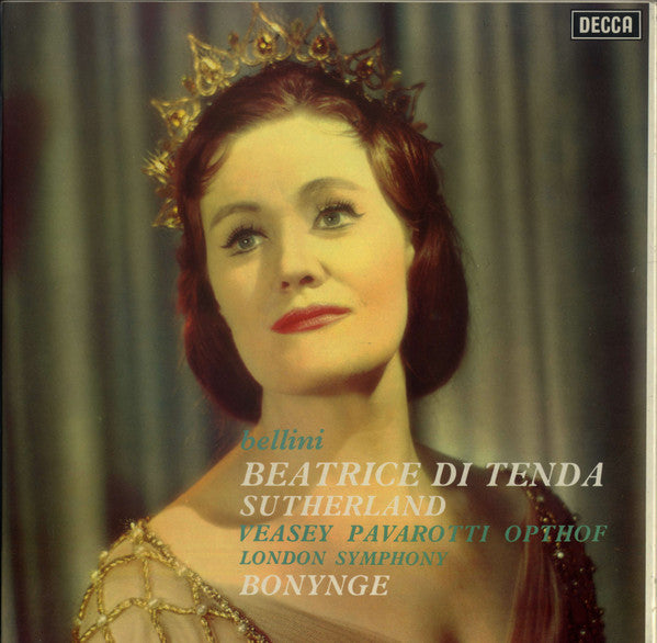 Bellini* / Sutherland*, Veasey*, Pavarotti*, Opthof* / London Symphony*, Bonynge* : Beatrice Di Tenda (3xLP, Album, RP + Box)