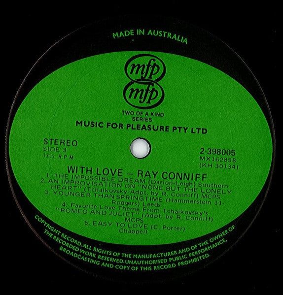 Ray Conniff : With Love (2xLP, Comp)