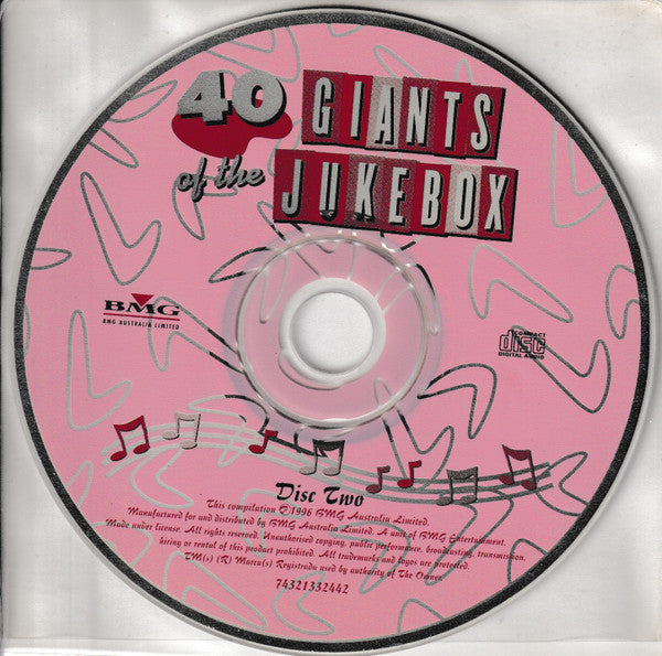 Various : 40 Giants Of The Jukebox (For Your Saturday Night) (2xCD, Comp)