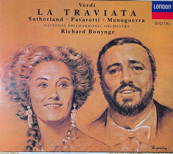 Giuseppe Verdi, Joan Sutherland, Luciano Pavarotti, Matteo Manuguerra, National Philharmonic Orchestra, Richard Bonynge : La Traviata (2xCD + Box, RE)
