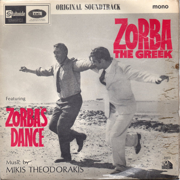 Mikis Theodorakis : Zorba The Greek - Original Soundtrack (7", EP, Mono)