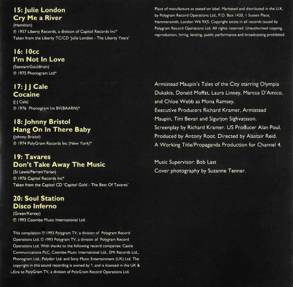 Various : Tales Of The City (20 Classic Tracks) (CD, Comp)