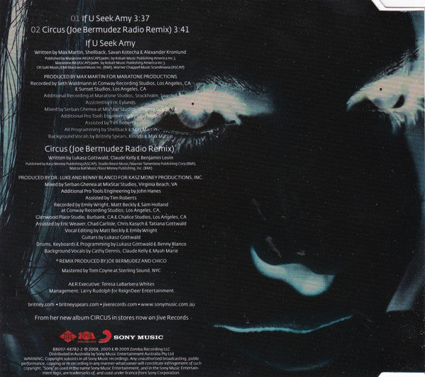 Britney Spears : If U Seek Amy (CD, Single)