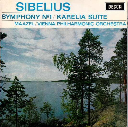 Sibelius*, Maazel*, Vienna Philharmonic Orchestra* : Symphony № 1 / Karelia Suite (LP)