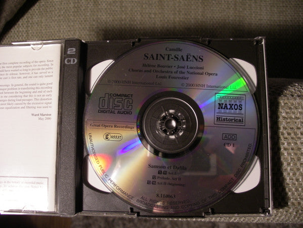 Camille Saint-Saëns - Hélène Bouvier, José Luccioni, Choeur National De L'Opéra De Paris & Orchestre National De L'Opéra De Paris, Louis Fourestier : Samson Et Dalila  (2xCD, Album, RE)