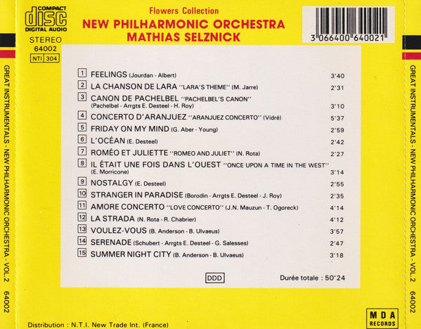 Mathias Selznick, New Philharmonic Orchestra* : Great Instrumentals Vol. 2 (CD)
