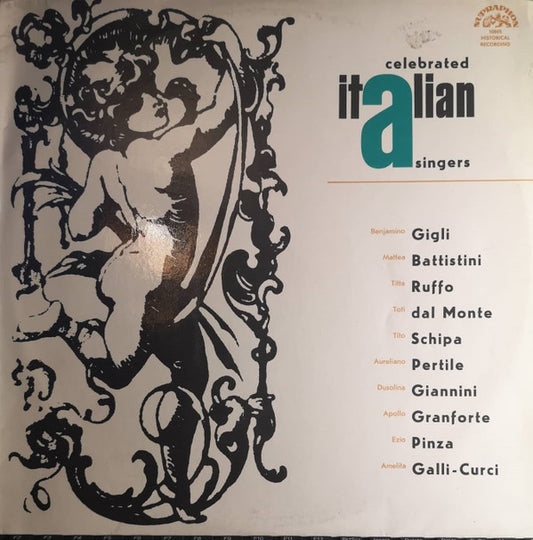 Various : Celebrated Italian Singers (LP, Comp)