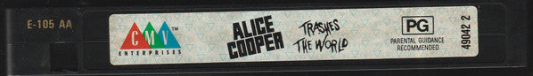 Alice Cooper (2) : Trashes The World (VHS, PAL)