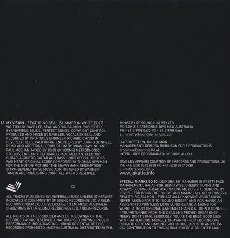 Jakatta : Visions (CD, Album)