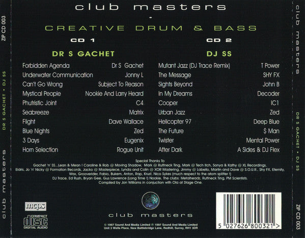 Dr. S. Gachet & DJ SS : Creative Drum & Bass (2xCD, Mixed)