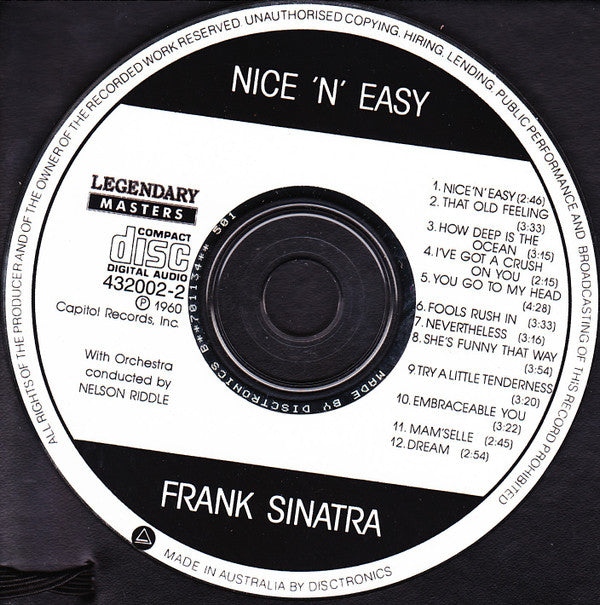 Frank Sinatra : Nice 'N' Easy (CD, Album, RE)