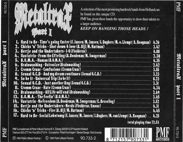 Various : Metaltrax Part I (CD, Comp)