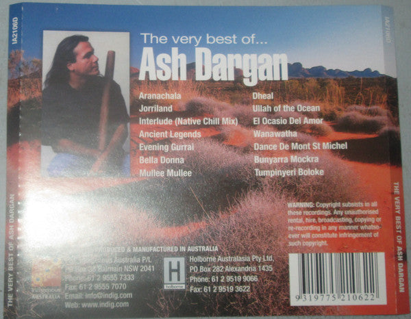 Ash Dargan : The Very Best Of Ash Daragan (CD, Comp)