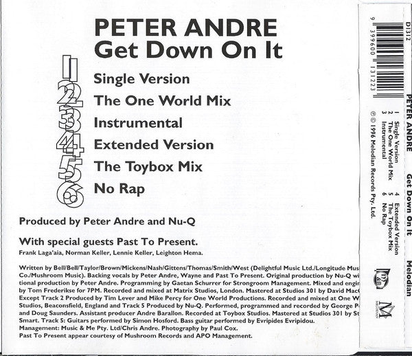 Peter Andre : Get Down On It (CD, Maxi)