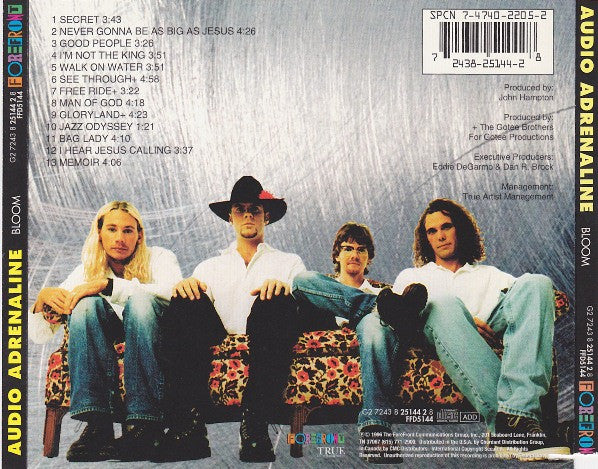 Audio Adrenaline : Bloom (CD, Album)