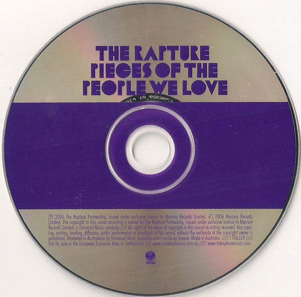 The Rapture : Pieces Of The People We Love (CD, Album)