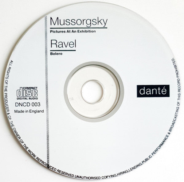 Maurice Ravel - Modest Mussorgsky, Enrique Batiz Conducting London Philharmonic Orchestra : Bolero / Pictures At An Exhibition (CD, Album)