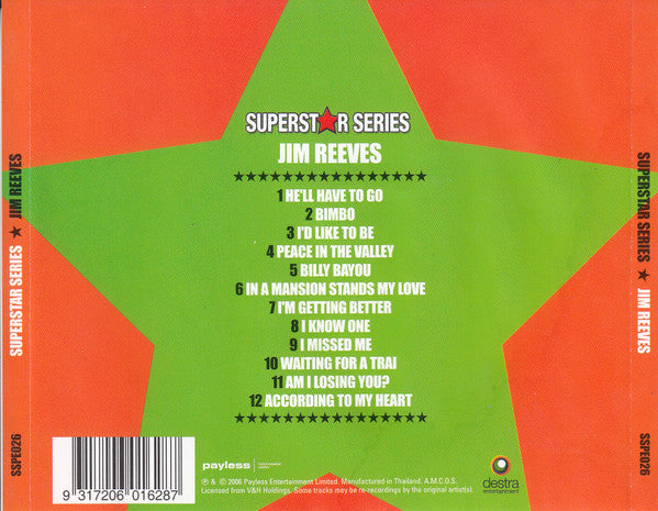 Jim Reeves : Superstar Series (CD, Comp)