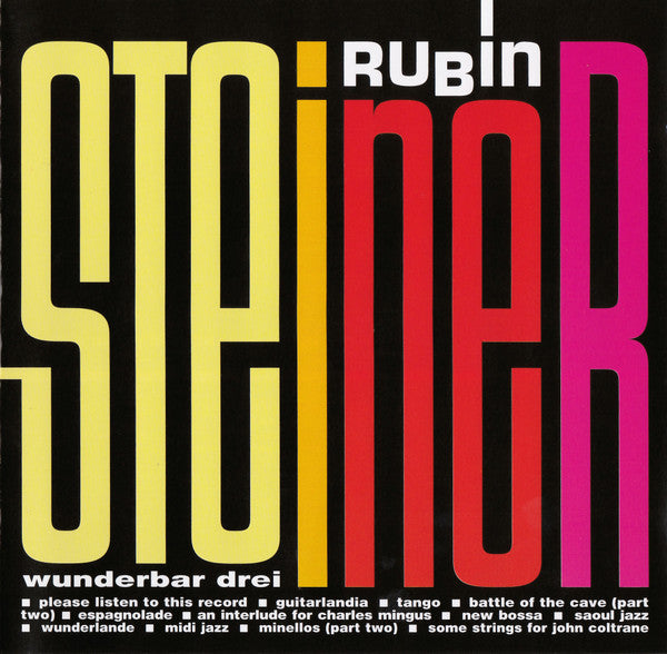Rubin Steiner : Wunderbar Drei (CD, Album)