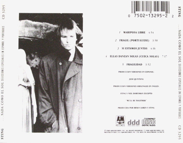 Sting : ...Nada Como El Sol (Selecciones Especiales En Espanol Y Portugues) (CD, MiniAlbum)