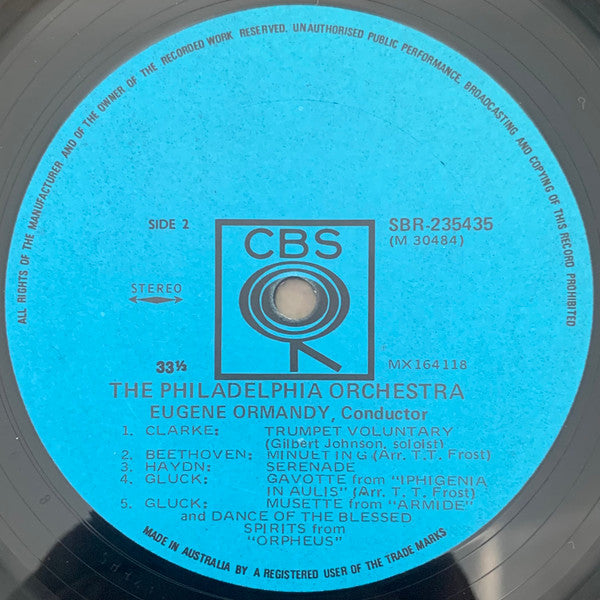 Eugene Ormandy :  Favorite Airs And Dances From The Age Of Elegance (LP, Album)