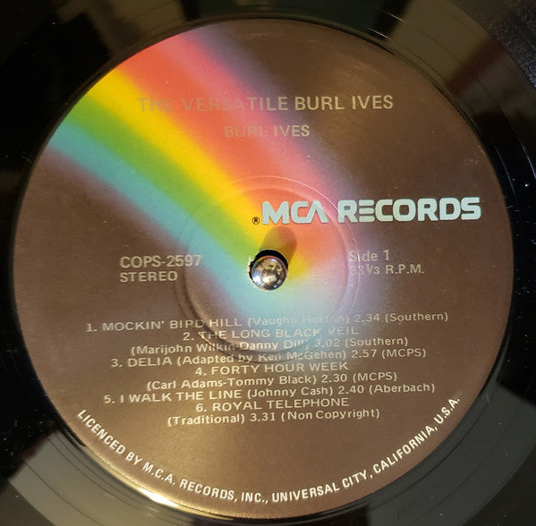 Burl Ives : The Versatile Burl Ives! (LP, Album, RE)