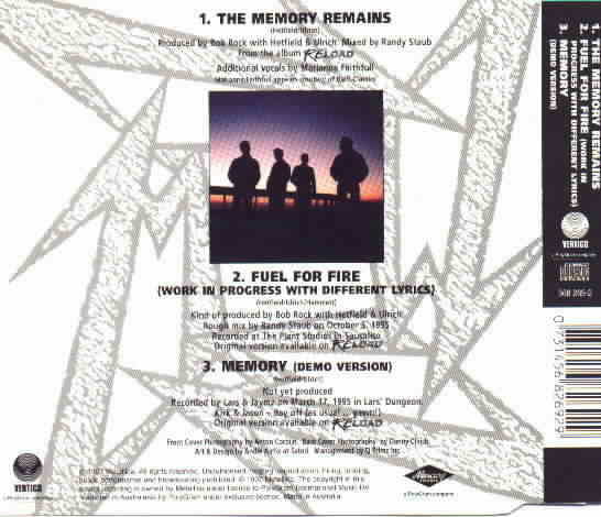 Metallica : The Memory Remains (CD, Single, Red)