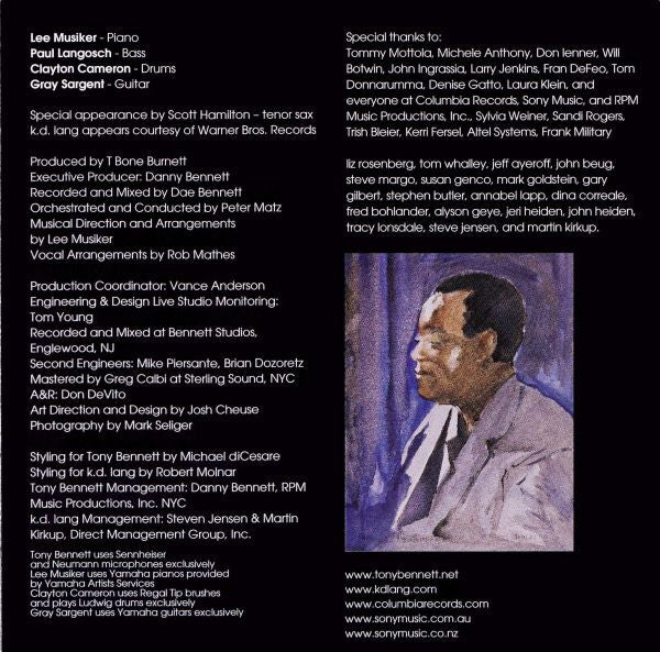 Tony Bennett & k.d. lang : A Wonderful World (CD, Album)