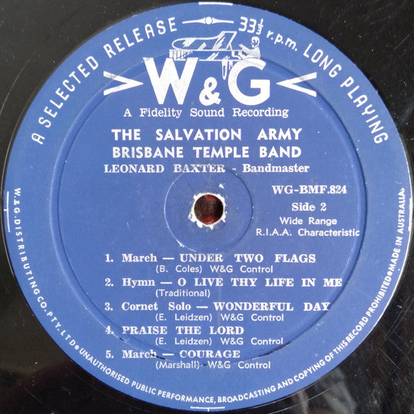 Brisbane Temple Band Of The Salvation Army* : Brisbane Temple Band Of The Salvation Army (LP, Album)