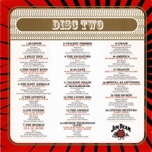 Various : Jim Beam - 40 Shots Of Rock (2xCD, Comp)